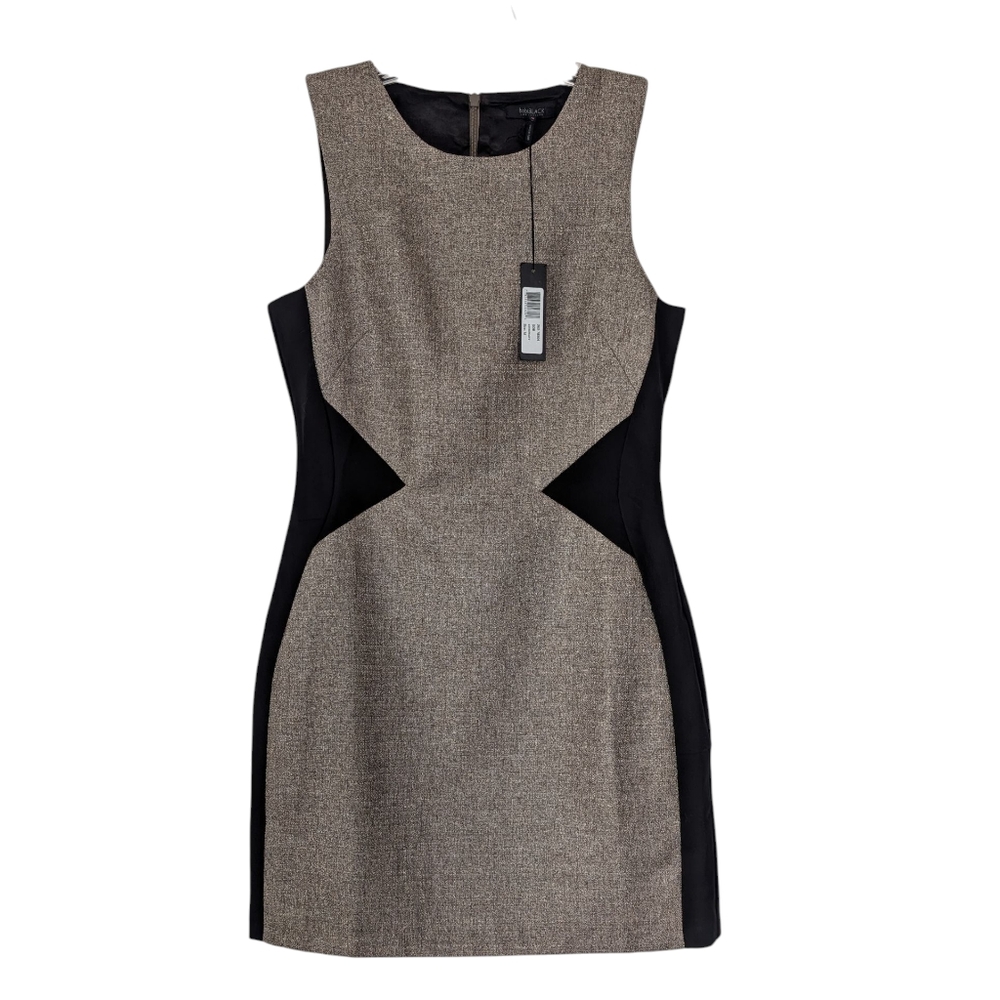 NWT Bobi Black Chic Black and Tan Dress Sz M